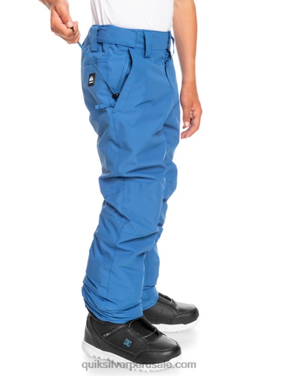 Quiksilver N8LNT2294 Niños cobalto brillante 8-16 pantalones de nieve estate