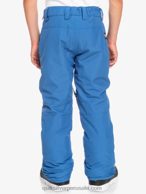 Quiksilver N8LNT2294 Niños cobalto brillante 8-16 pantalones de nieve estate