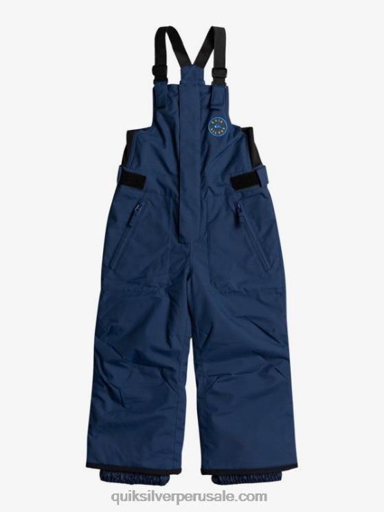 Quiksilver N8LNT2296 Niños insignias azules 2-7 pantalones de nieve azul marino con aislamiento boogie