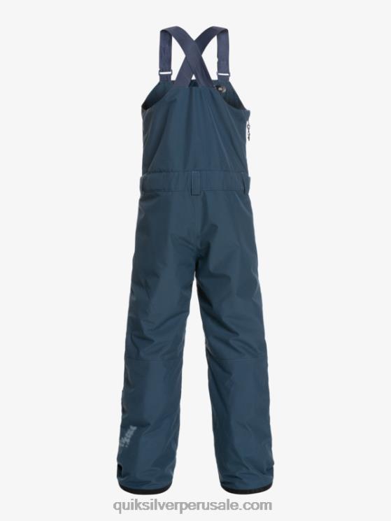Quiksilver N8LNT2319 Niños insignias azules 8-16 mash up pantalones con peto de nieve aislados