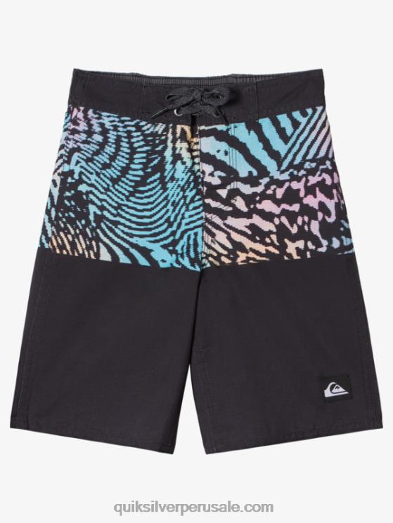 Quiksilver N8LNT1893 Niños negro 2-7 todos los días división 14 bañadores