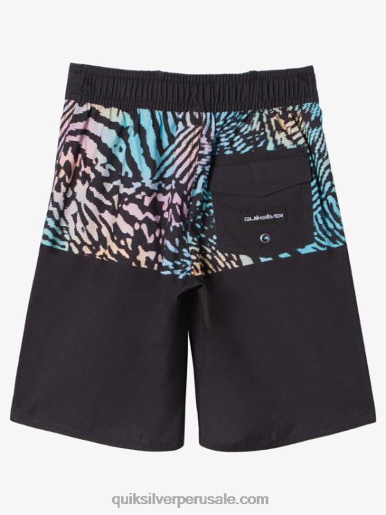 Quiksilver N8LNT1893 Niños negro 2-7 todos los días división 14 bañadores