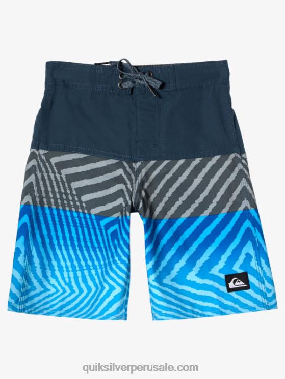 Quiksilver N8LNT1898 Niños azul marino medianoche 2-7 todos los días panel 14 bañadores