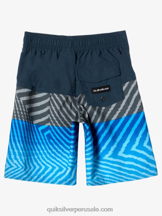 Quiksilver N8LNT1898 Niños azul marino medianoche 2-7 todos los días panel 14 bañadores