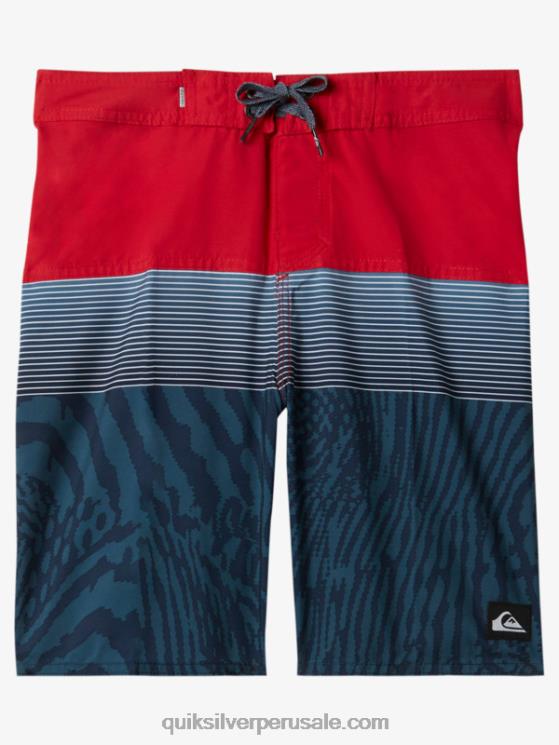 Quiksilver N8LNT1904 Niños rojo de alto riesgo 8-16 todos los días panel 17 bañadores