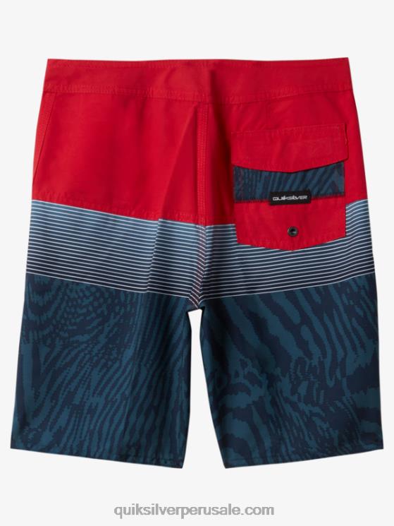 Quiksilver N8LNT1904 Niños rojo de alto riesgo 8-16 todos los días panel 17 bañadores