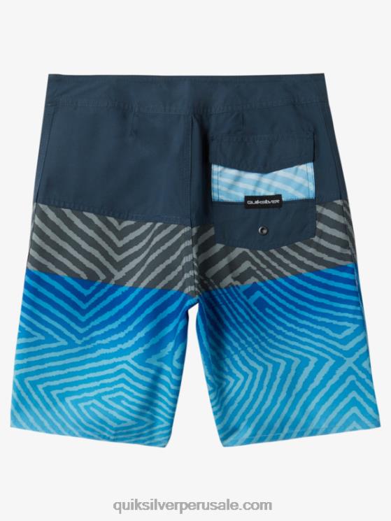 Quiksilver N8LNT1906 Niños azul marino medianoche 8-16 todos los días panel 17 bañadores