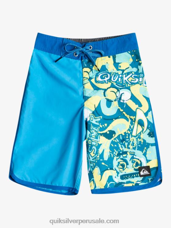 Quiksilver N8LNT1922 Niños alegre 2-7 todos los días festoneado 14 bañadores