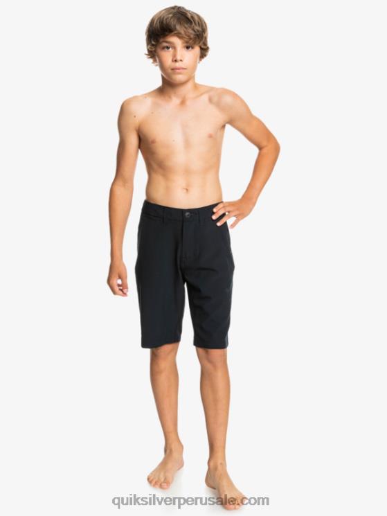 Quiksilver N8LNT1933 Niños negro 8-16 ocean union 19 bañadores anfibios
