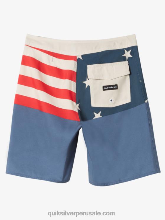 Quiksilver N8LNT1977 Niños azul marino medianoche 8-16 shorts de playa diarios división 17
