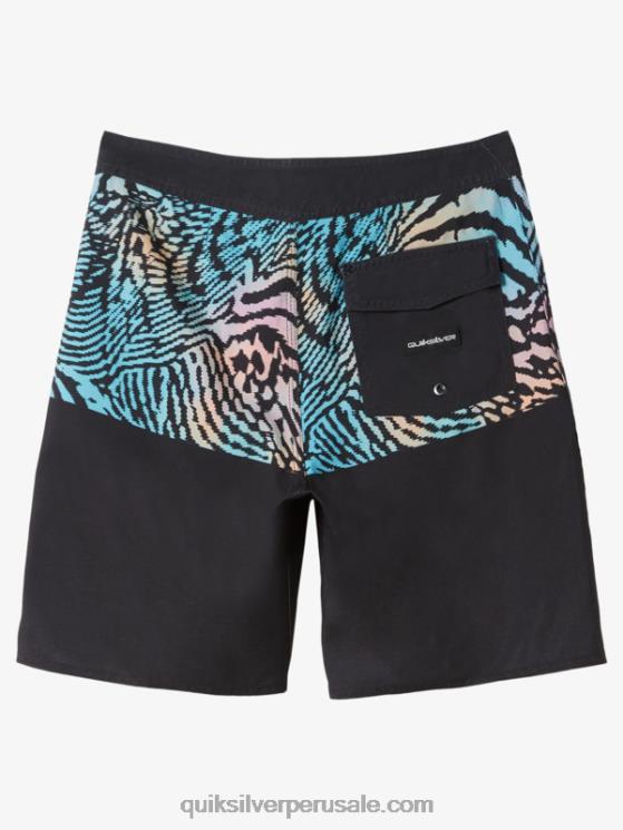 Quiksilver N8LNT1978 Niños negro 8-16 shorts de playa diarios división 17
