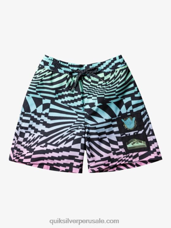 Quiksilver N8LNT1988 Niños negro 8-16 radicales 14 voleas