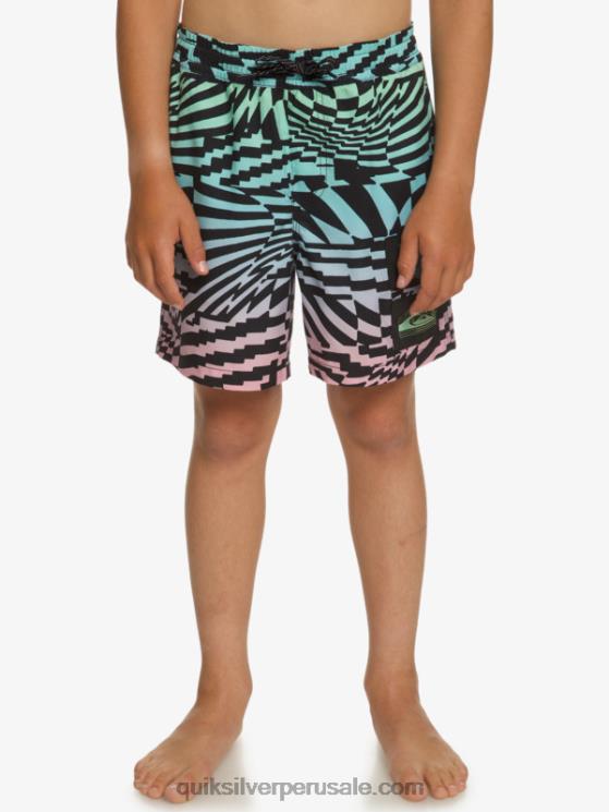Quiksilver N8LNT1988 Niños negro 8-16 radicales 14 voleas