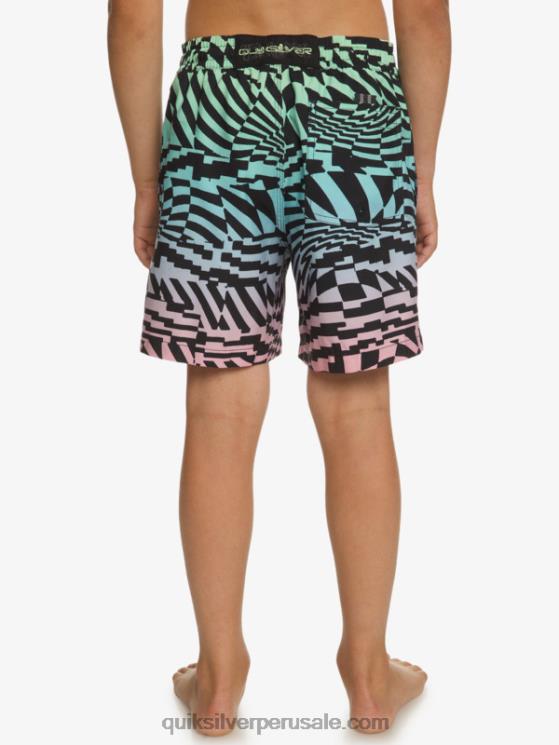 Quiksilver N8LNT1988 Niños negro 8-16 radicales 14 voleas
