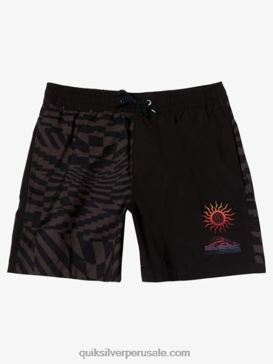 Quiksilver N8LNT1989 Niños negro 8-16 radicales 14 voleas