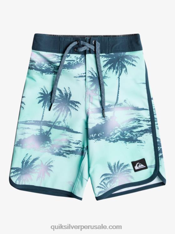 Quiksilver N8LNT2039 Niños vaso de playa 2-7 surfsilk festoneado 14 bañadores