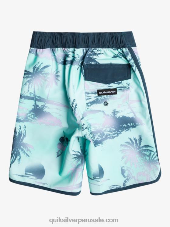 Quiksilver N8LNT2039 Niños vaso de playa 2-7 surfsilk festoneado 14 bañadores