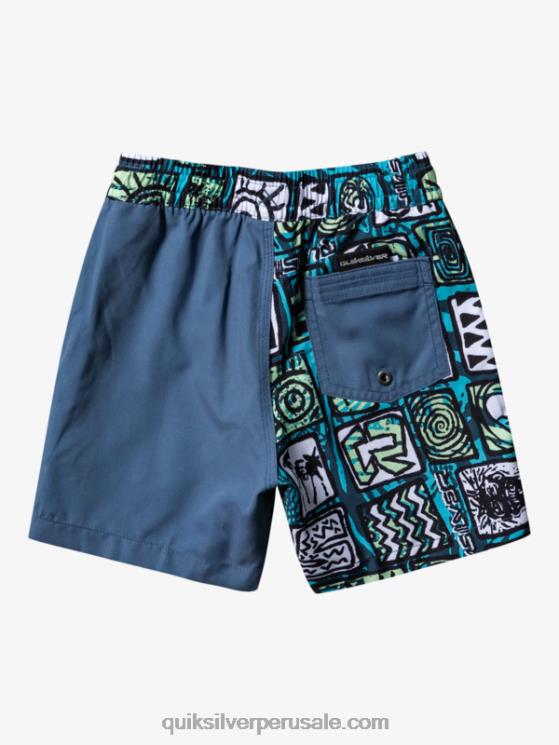 Quiksilver N8LNT2047 Niños río azul 2-7 próxima generación 12 voleas