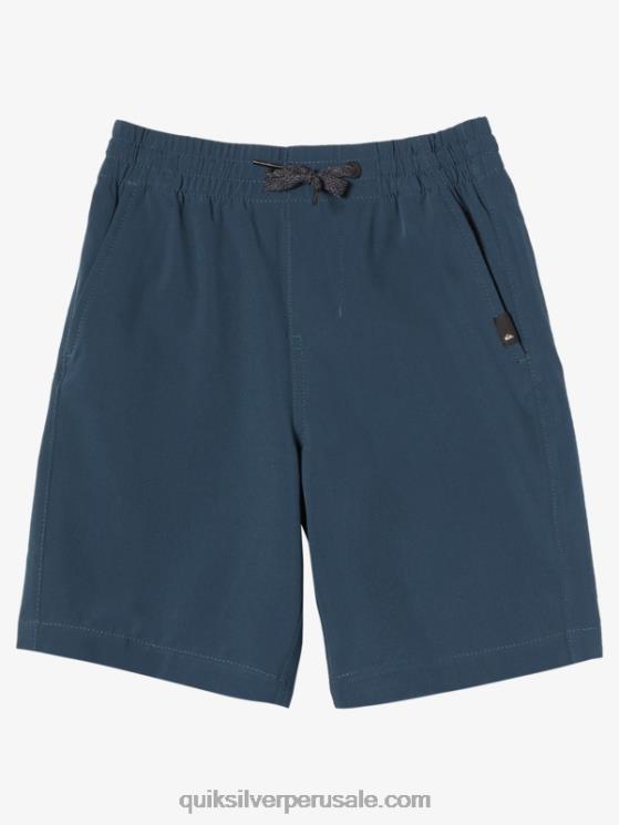Quiksilver N8LNT2056 Niños azul marino medianoche 2-7 bañadores elásticos ocean 14 anfibios