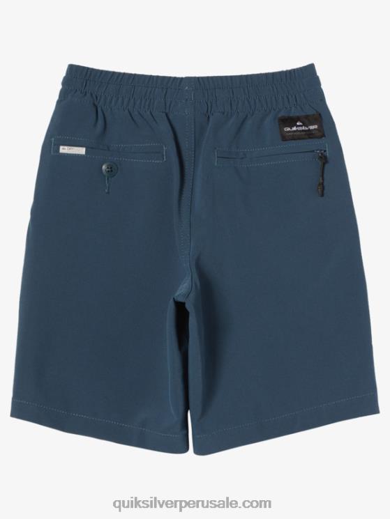 Quiksilver N8LNT2056 Niños azul marino medianoche 2-7 bañadores elásticos ocean 14 anfibios