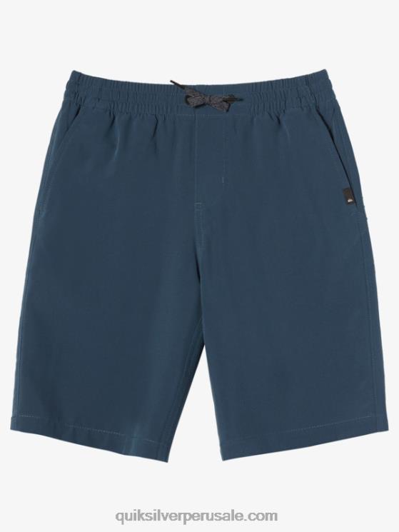 Quiksilver N8LNT2067 Niños azul marino medianoche 8-16 bañadores elásticos ocean 18 anfibios