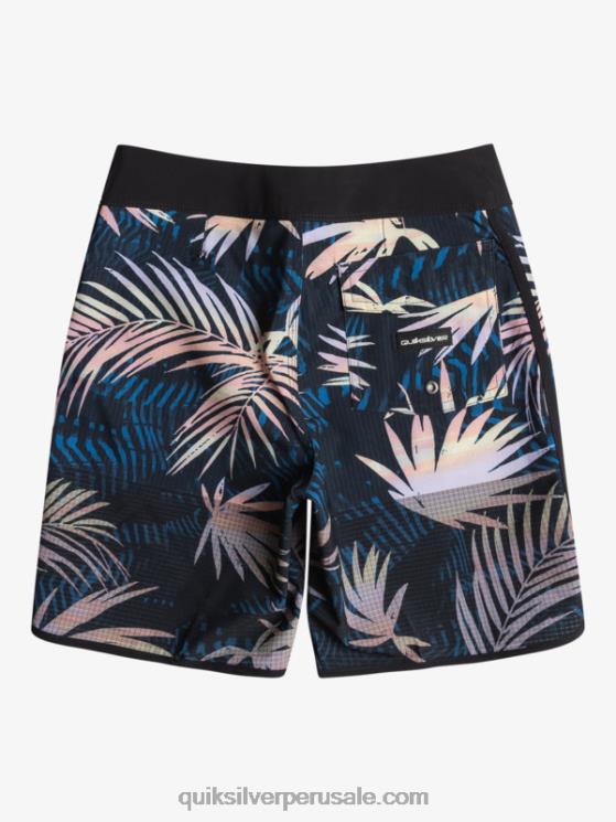 Quiksilver N8LNT2146 Niños negro 8-16 shorts de baño highlite festoneado 16