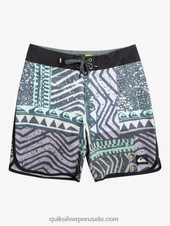 Quiksilver N8LNT2147 Niños azul marino medianoche 8-16 shorts de baño highlite festoneado 16