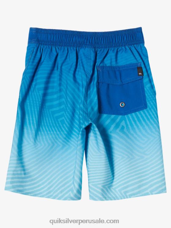 Quiksilver N8LNT2175 Niños snorkel azul 2-7 todos los días warp fade 14 boardshorts