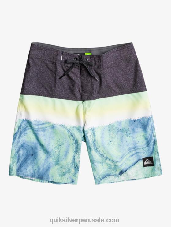 Quiksilver N8LNT2274 Niños ceniza verde 8-16 panel diario yth 17 bañador