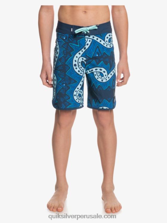 Quiksilver N8LNT2328 Niños insignias azules 8-16 surfsilk retroceso 17 boardshorts