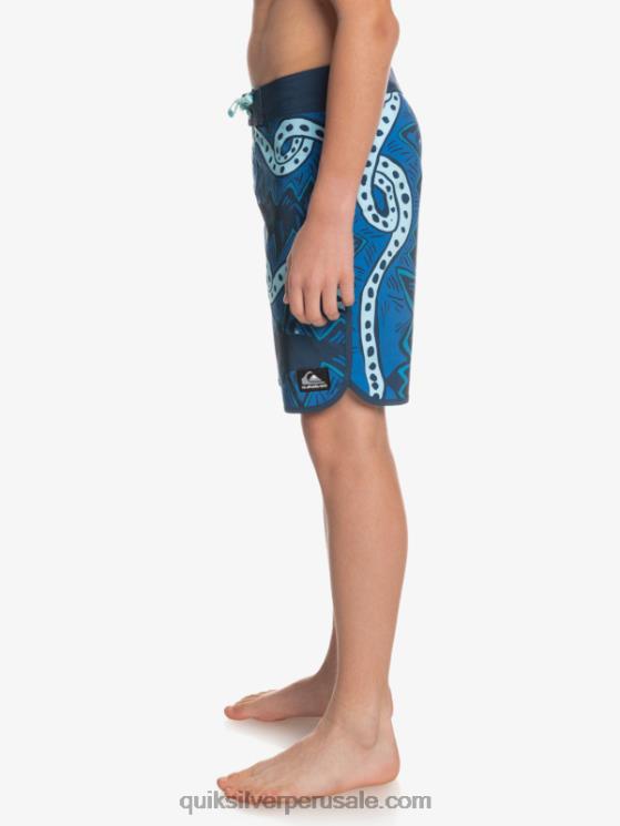 Quiksilver N8LNT2328 Niños insignias azules 8-16 surfsilk retroceso 17 boardshorts