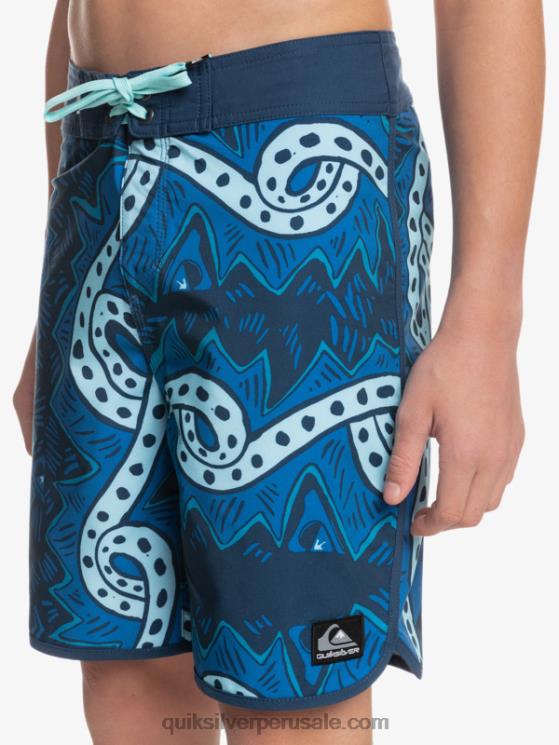 Quiksilver N8LNT2328 Niños insignias azules 8-16 surfsilk retroceso 17 boardshorts