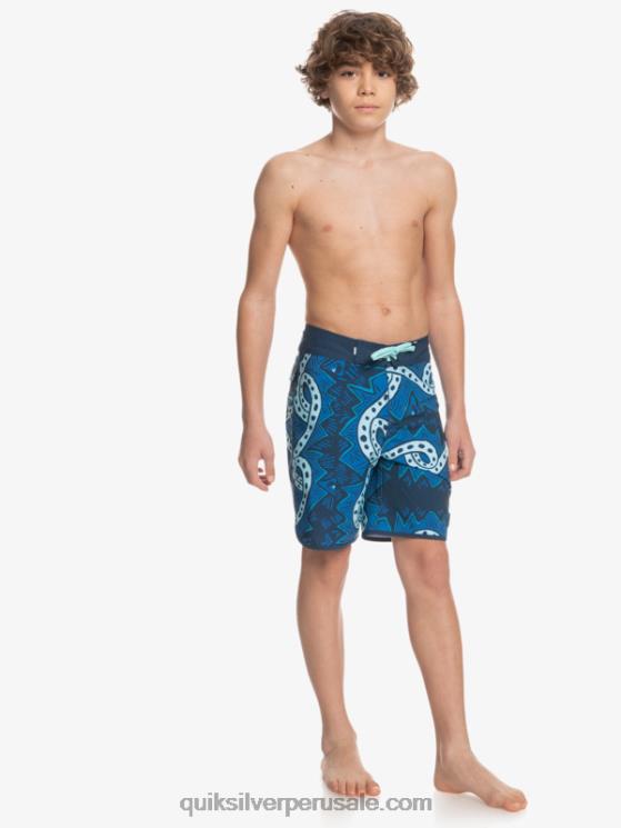 Quiksilver N8LNT2328 Niños insignias azules 8-16 surfsilk retroceso 17 boardshorts