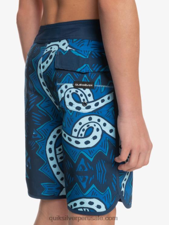 Quiksilver N8LNT2328 Niños insignias azules 8-16 surfsilk retroceso 17 boardshorts
