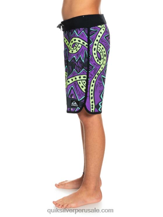 Quiksilver N8LNT2329 Niños negro 8-16 surfsilk retroceso 17 boardshorts