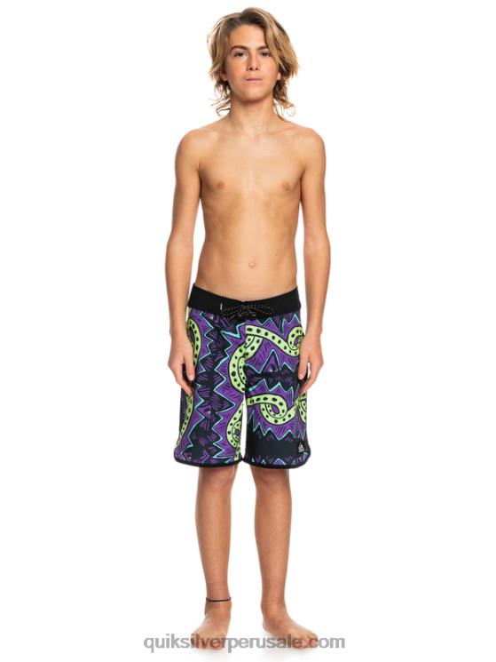 Quiksilver N8LNT2329 Niños negro 8-16 surfsilk retroceso 17 boardshorts