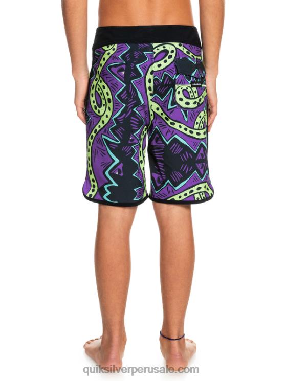 Quiksilver N8LNT2329 Niños negro 8-16 surfsilk retroceso 17 boardshorts