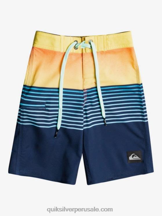 Quiksilver N8LNT2336 Niños chaqueta azul marino 2-7 surfsilk slab 14 boardshorts reciclados