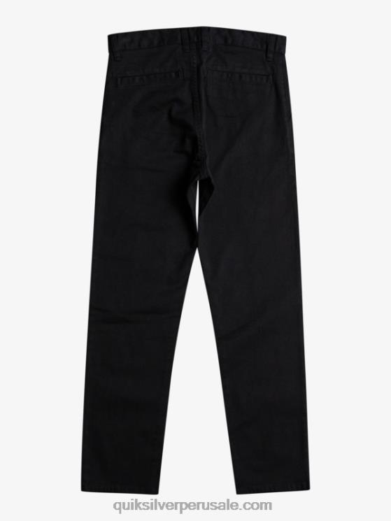 Quiksilver N8LNT2240 Niños negro 8-16 para arriba pantalones de unión todos los días