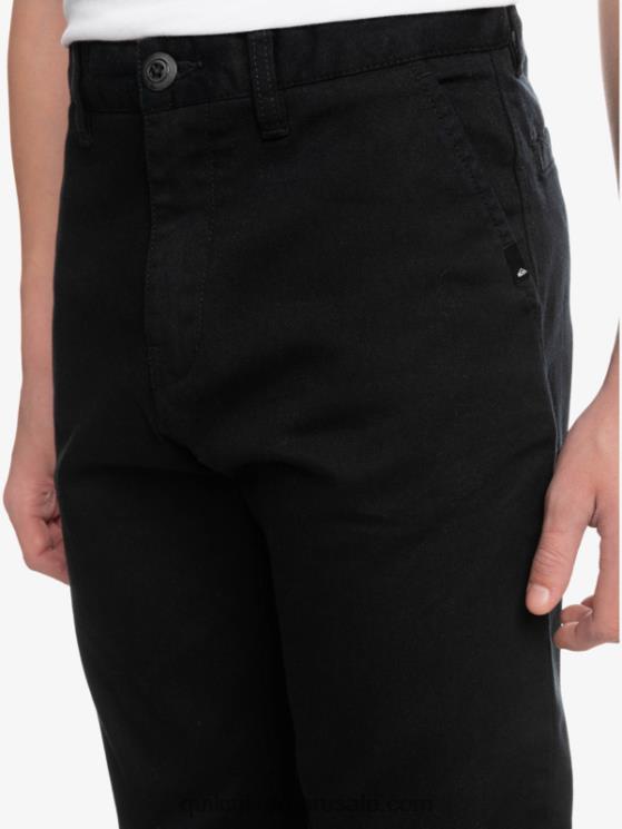 Quiksilver N8LNT2240 Niños negro 8-16 para arriba pantalones de unión todos los días