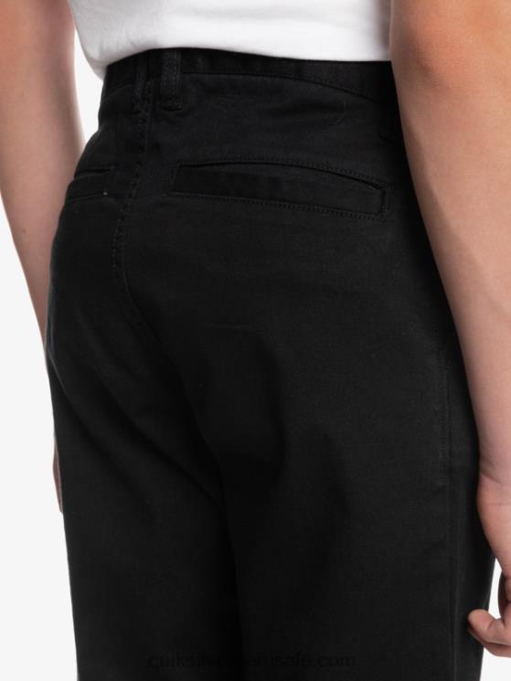 Quiksilver N8LNT2240 Niños negro 8-16 para arriba pantalones de unión todos los días