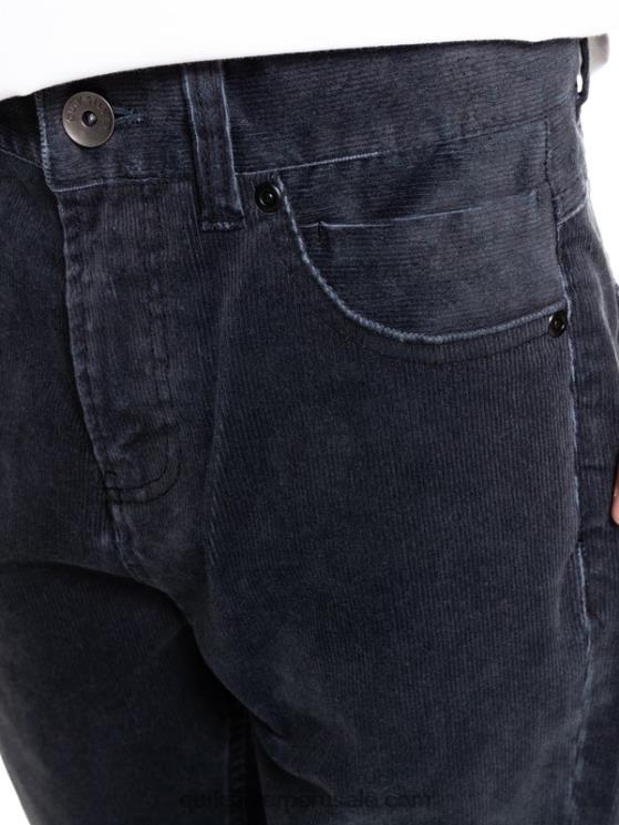 Quiksilver N8LNT2330 Niños negro 8-16 pantalones de pana cónicos kracker