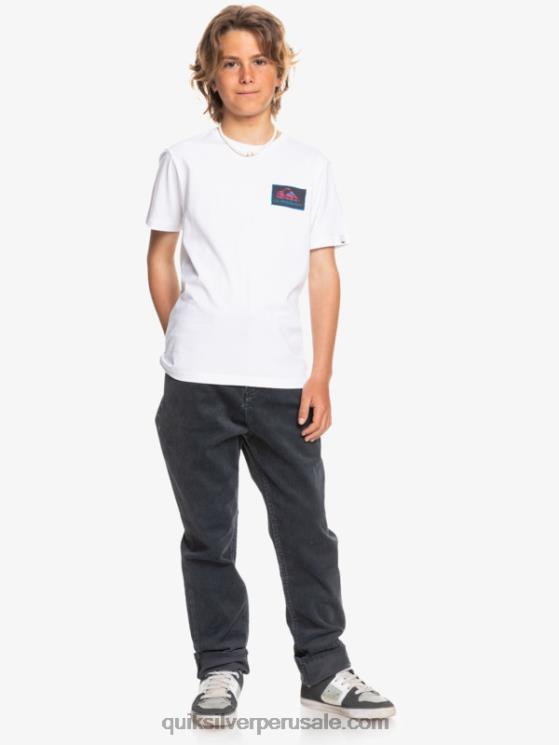 Quiksilver N8LNT2330 Niños negro 8-16 pantalones de pana cónicos kracker