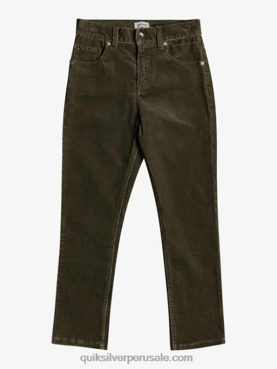 Quiksilver N8LNT2332 Niños kalamata 8-16 pantalones de pana cónicos kracker