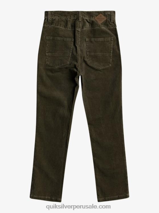 Quiksilver N8LNT2332 Niños kalamata 8-16 pantalones de pana cónicos kracker