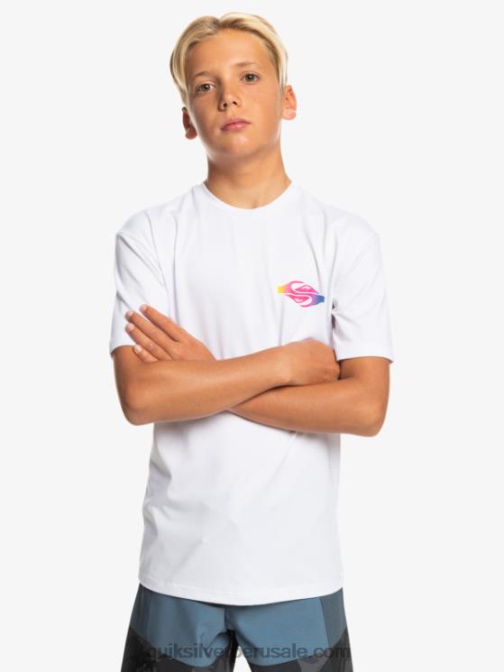 Quiksilver N8LNT2010 Niños blanco Camiseta surf 8-16 radical upf 50