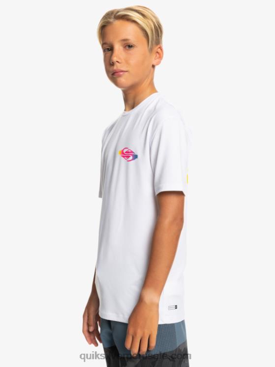 Quiksilver N8LNT2010 Niños blanco Camiseta surf 8-16 radical upf 50