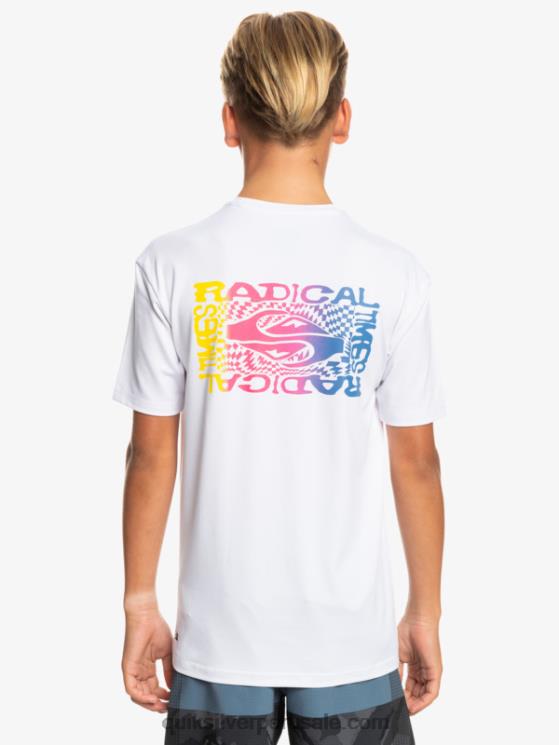Quiksilver N8LNT2010 Niños blanco Camiseta surf 8-16 radical upf 50