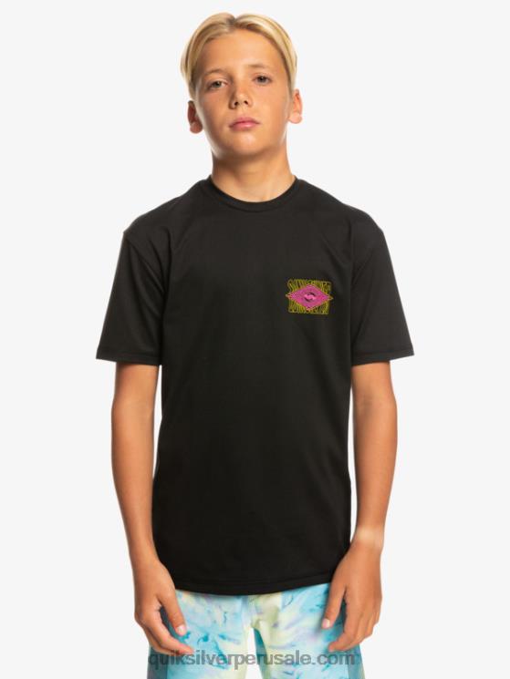Quiksilver N8LNT2011 Niños negro Camiseta surf 8-16 radical upf 50
