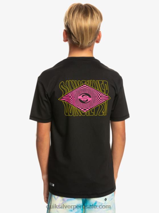 Quiksilver N8LNT2011 Niños negro Camiseta surf 8-16 radical upf 50